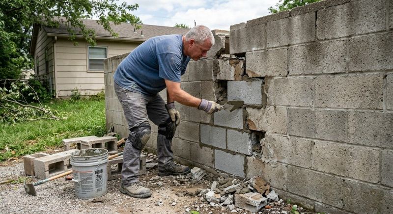 Block Wall Repair in Headland, AL