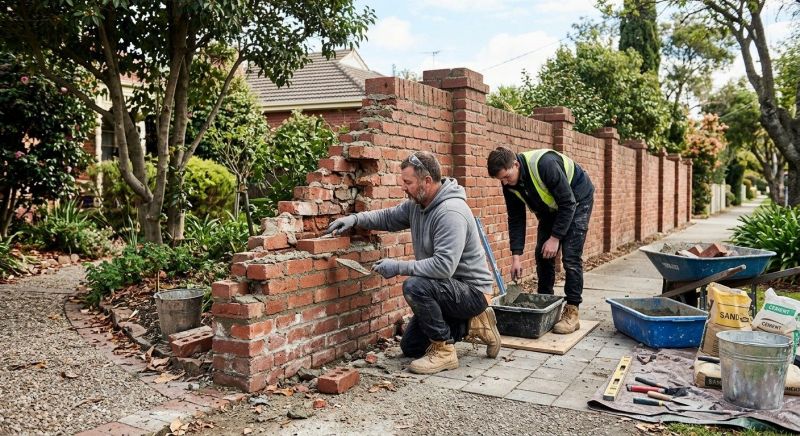 Brick Fence Repair in Dothan, AL