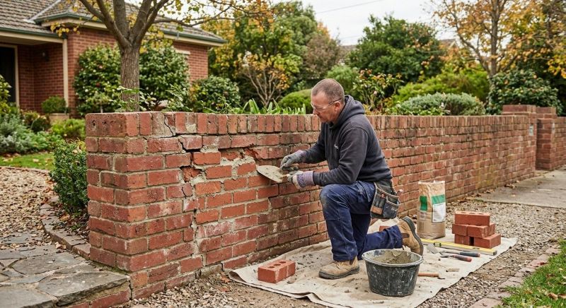 Brick Fence Repair in Dothan, AL