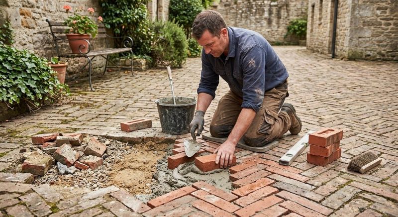 Brick Flatwork Repair in Fort Rucker, AL