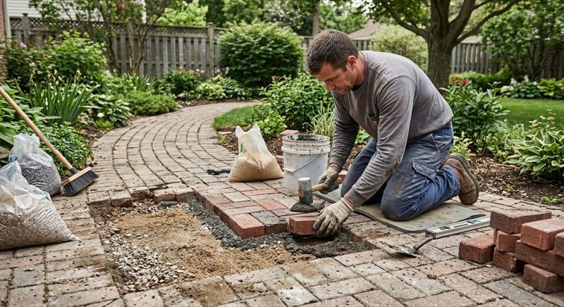 Brick Pathway Repair in Dothan, AL
