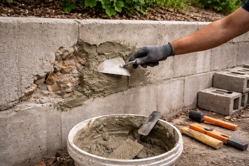 Brick Retaining Wall Repair in Dothan, AL