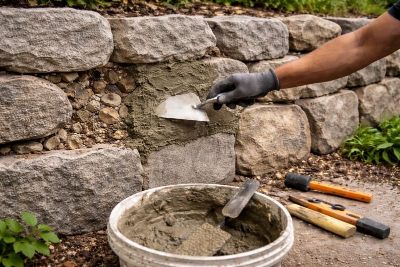 Brick Retaining Wall Repair in Dothan, AL