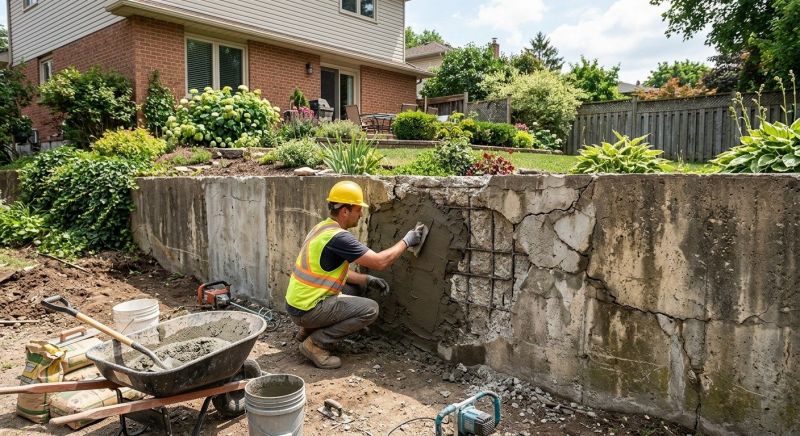 Brick Retaining Wall Repair in Dothan, AL