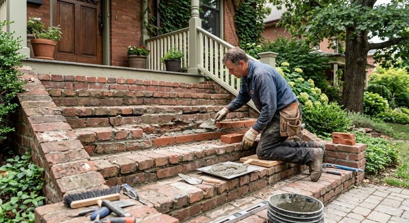 Brick Stairs Repair in Fort Rucker, AL