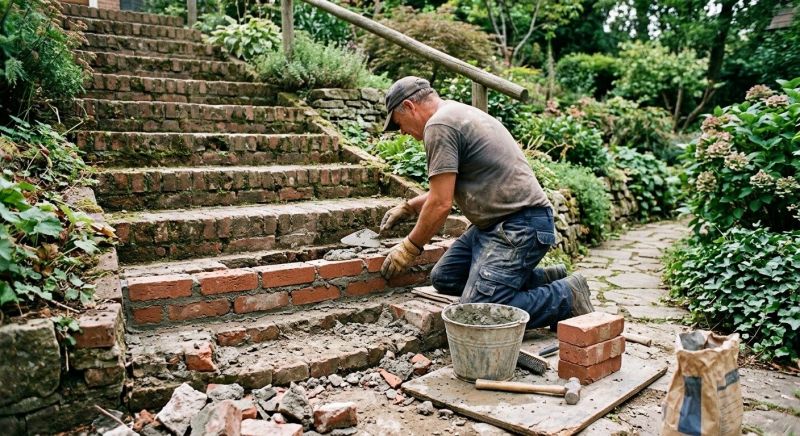 Brick Steps Repair in Dothan, AL
