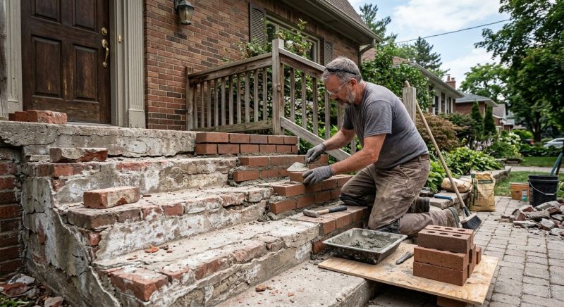Brick Stoop Repair in Dothan, AL