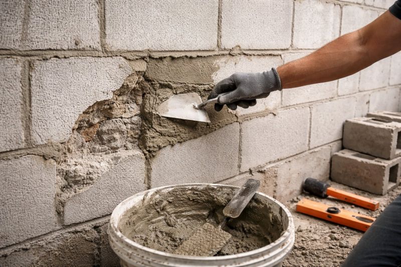 Cinder Block Wall Repair in Fort Rucker, AL